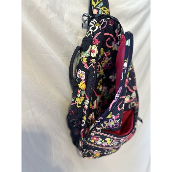 vera bradley quilted Floral  Sling backpack/ Tennis/ Paddle Many Compartments main image 6